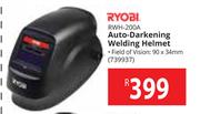 Ryobi Auto-Darkening Welding Helmet RWH-200A