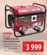 Ryobi 1200W 4 Stroke Petrol Generator RG-1200
