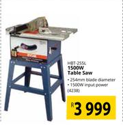 Hbt255l table shop saw price