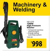 Ryobi 1200W High Pressure Washer HJP-1270