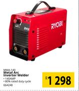 Ryobi Metal Arc Inverter Welder MMA-140