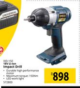 Ryobi 18V Li-Ion Impact Drill XID-150