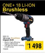 Ryobi 18V Li-Ion Brushless Impact Drill XBID-18