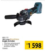 Ryobi 18V Li-Ion Brushless Angle Grinder XBG-115