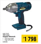 Ryobi 18V Li-Ion Impact Wrench XIW-3100