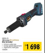 Ryobi 18V Li-Ion Brushless Die Grinder XBDG-25