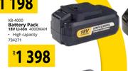 Ryobi Battery Pack 18V Li-Ion 4000 Mah XB-4000