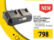 Ryobi Smart Intelligent Dual Charger 18V Li-Ion 4200 Mah XPP-4200