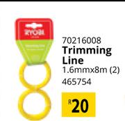 Ryobi Trimming Line 1.6mm x 8m (2) 70216008