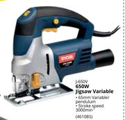 Ryobi 650W Jigsaw Variable J-650V 