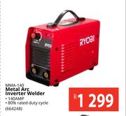 Ryobi Metal Arc Inverter Welder MMA-140 