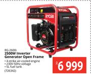 Ryobi 2500W Inverter Generator (Open Frame) RG-2600i 
