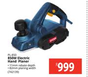 Ryobi 850W Electric Hand Planer PL-850