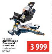 Ryobi 2000W Sliding Compound Mitre Saw MS-255SCL