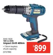 Ryobi 18V Li-Ion Impact Drill 40Nm XHD-1820 