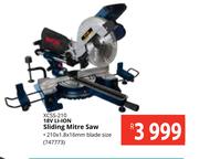 Ryobi 18V Li-Ion Sliding Mitre Saw XCSS-210 