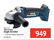 Ryobi 18V Li-Ion Angle Grinder XG-115 