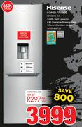 Hisense 359Ltr Combi Fridge With Built In Water Dispenser H359BME-WD