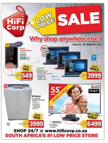 HiFi Corp : Low Price Sale (22 Feb - 28 Feb 2018) — www.guzzle.co.za