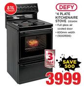 Defy 81Ltr 4 Plate Kitchenaire Stove