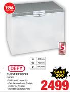 Defy 196Ltr Chest Freezer