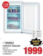 Sansui 115Ltr Upright Freezer