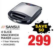 Sansui 4 Slice Snackwich Maker