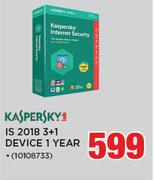 Kaspersky IS 2018 3+1 Device 1 Year