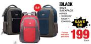Black Buzz 15.6" Backpack MSP1606-Each