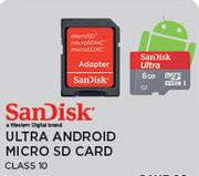 Sandisk 16GB Ultra Android Micro SD Card Class 10