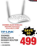 TP-Link 300MBS Wireless N Modem Router TD-W8961N