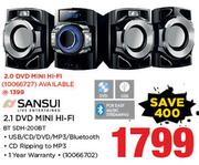Sansui 2.1 DVD Mini Hi-Fi BT SDH-200BT