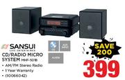 Sansui CD/Radio Micro System MHF-501B