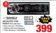 Sansui Deckless Car Radio MP3 USB-MA01