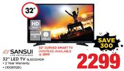 Sansui 32” LED TV (SLED32HDR)