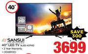 Sansui 40” LED TV SLED-40FDH