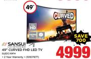 Sansui 49” Curved FDH LED TV SLEDC49FH