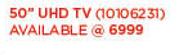 Hisense 50" UHD TV (10106231)