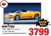 Sinotec 40” LED TV 40F1A11A