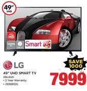 LG 49” UHD Smart TV 49UJ620