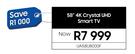 Samsung 58" 4K Crystal UHD Smart TV UA58U8000F