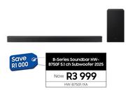 Samsung B-Series Soundbar 5.1 Ch Subwoofer 2025 HW-B750F/XA