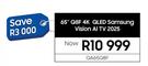 Samsung 65" Q8F 4K QLED Vision AI TV 2025 QA65Q8F