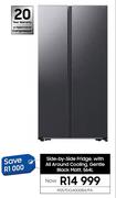 Samsung 564L Side By Side Fridge With All Around Cooling Gentle Black Matte RS57DG4000B4/FA