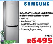 SAMSUNG KOELKAS VRIESKAS KOMBINASIES met of sander water bediener