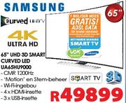 SAMSUNG 65"UHD 3D SMART CURVED LED TV UA65HU9000