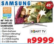 SAMSUNG 48"FHD SMART LED TV UA48H6400 