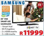 SAMSUNG 55"FHD SMART LED TV UA55H6203