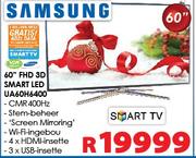 SAMSUNG 60"FHD 3D SMART LED TV UA60H6400