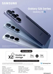Samsung : Galaxy S26 Series (25 February - 19 March 2025)